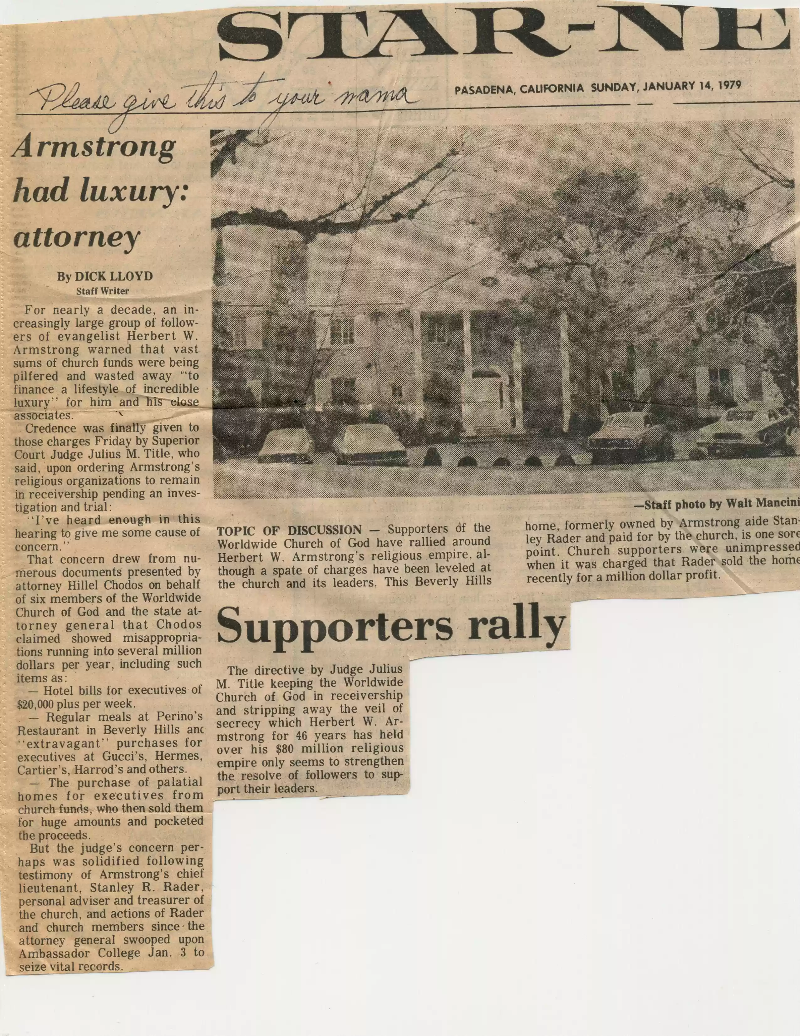Pasadena Star News 1-14-79